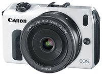 Системный фотоаппарат Canon EOS M WHITE 18-55 IS + вспышка 90EX [EOSMWH185590EX]. Интернет-магазин компании Аутлет БТ - Санкт-Петербург
