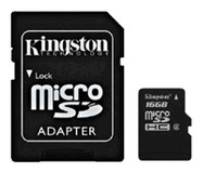 Карта памяти Kingston microSD 16Gb [MICROSD16GBK]. Интернет-магазин компании Аутлет БТ - Санкт-Петербург
