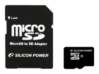Карта памяти Silicon Power micro SDHC Card 32GB Class 10 [SP32GBMSDC10]. Интернет-магазин компании Аутлет БТ - Санкт-Петербург