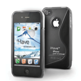  Чехол-панель из прочного пластика для iPhone 4 / 4S (черная) 