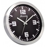 Часы настенные Marmiton алюминиевые, черные [LINK11248]. Интернет-магазин компании Аутлет БТ - Санкт-Петербург